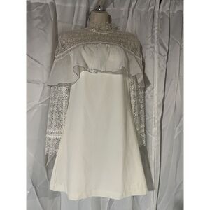 Self Portrait Dress Mini with lace sheer detaisl size S